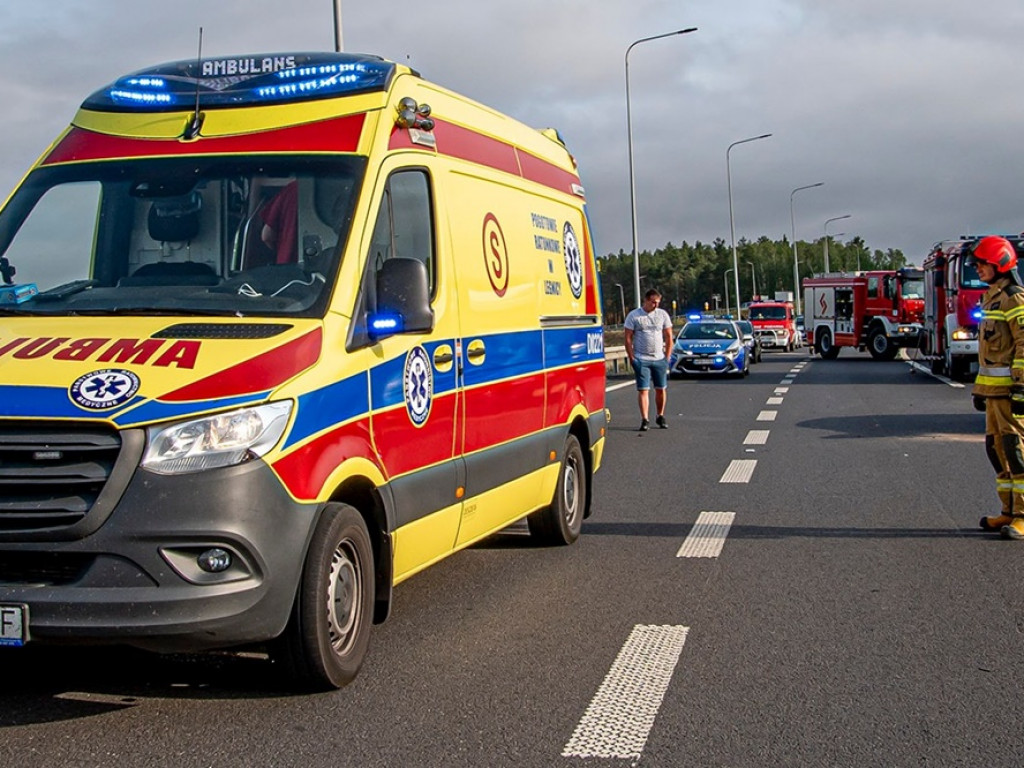 Zderzenie z TIR-em na S3