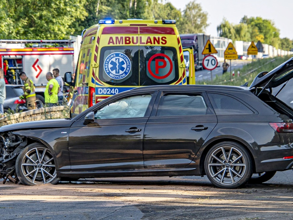 Zderzenie na DW333 koło Polkowic