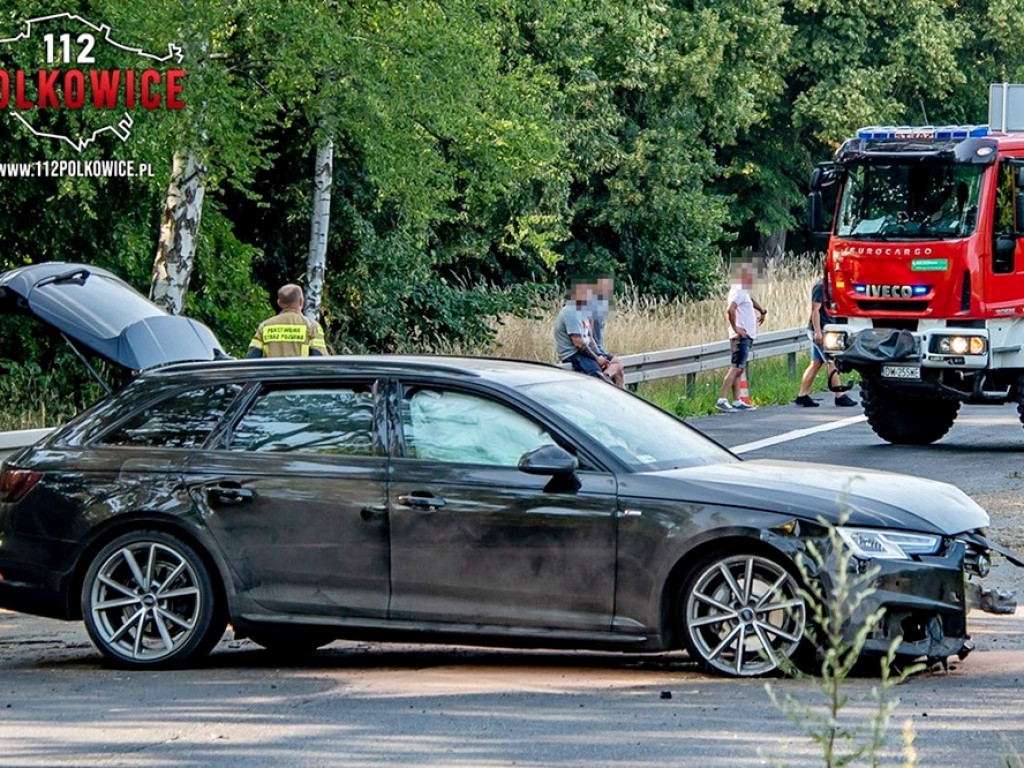 Zderzenie na DW333 koło Polkowic