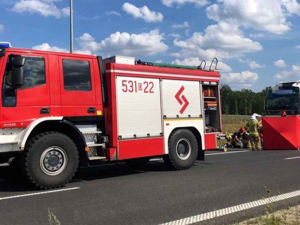 Walczą o życie kierowcy! Nagle zjechał z drogi