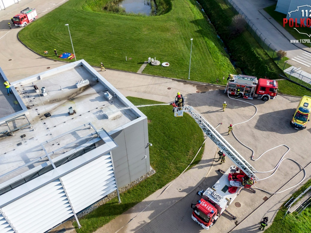 Pożar, wypadek... Strażacy ćwiczyli w CCC [Zdjęcia]