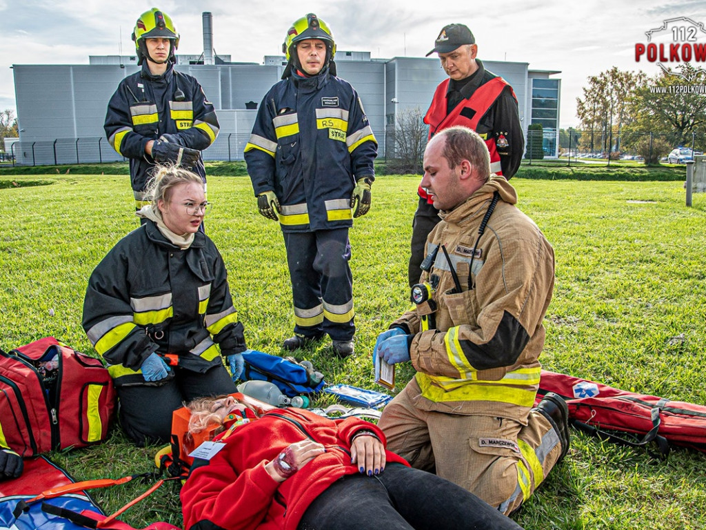 Pożar, wypadek... Strażacy ćwiczyli w CCC [Zdjęcia]