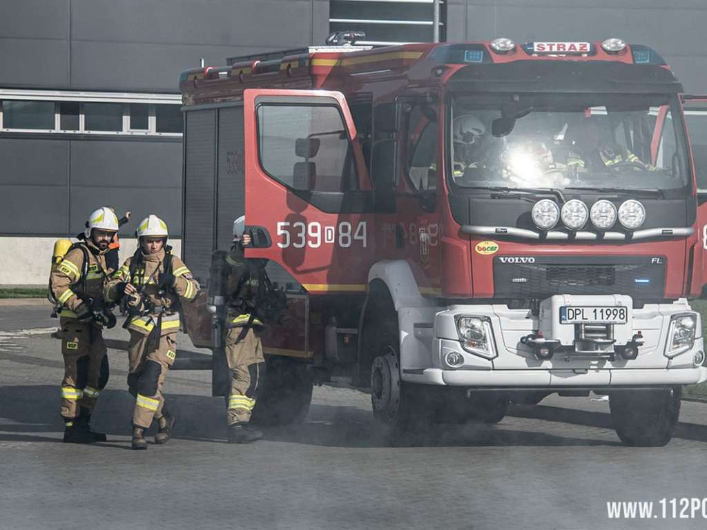 Pożar, wypadek... Strażacy ćwiczyli w CCC [Zdjęcia]