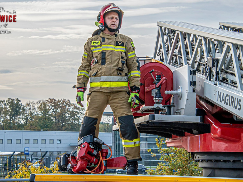 Pożar, wypadek... Strażacy ćwiczyli w CCC [Zdjęcia]