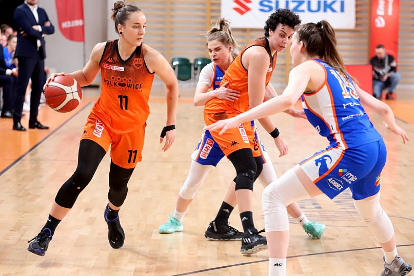 Skutecznie polkowiczanki. 100 procent Friskovec w rzutach za trzy