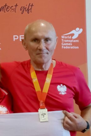 Tadeusz Flak ze srebrnym medalem-239
